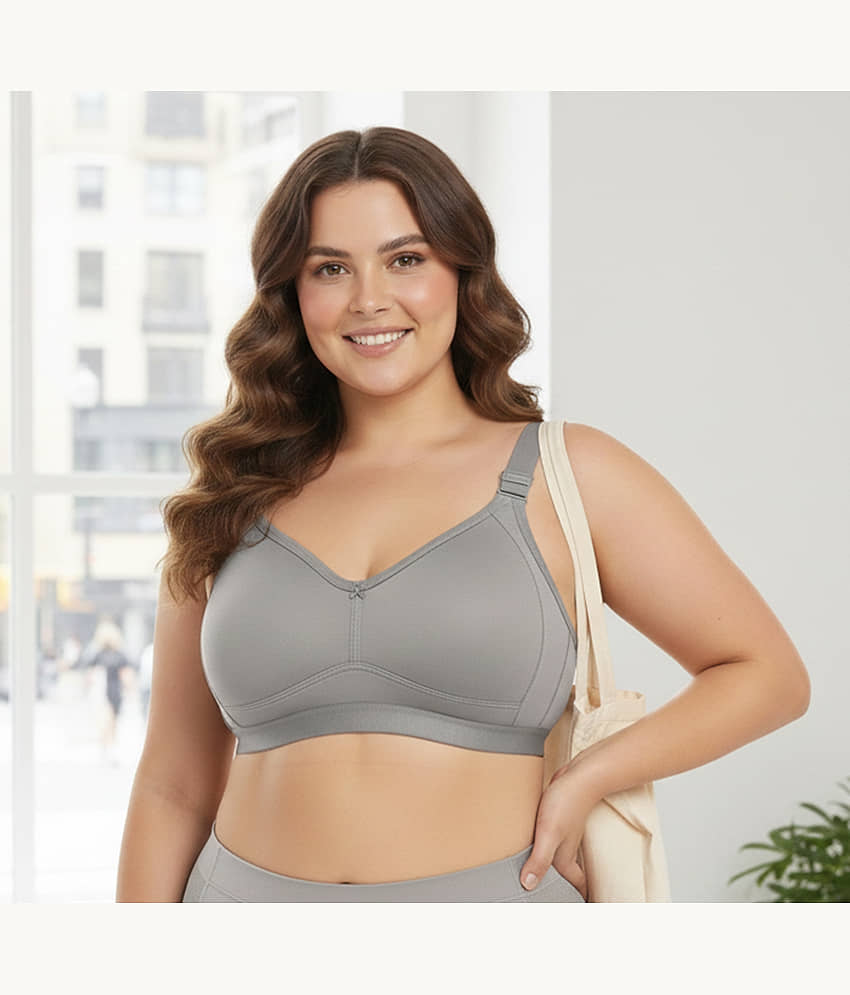 Elina Pack of 1 Cotton Non Padded Minimizer Bra For Women ( Brown )