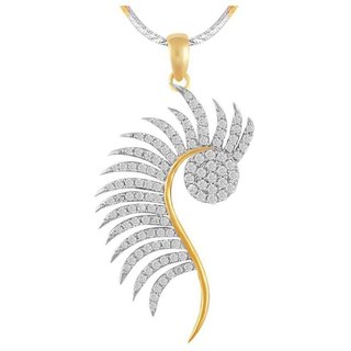 Hetprit Shimmering Brass Gold Plated Pendent Set For Woman view 2