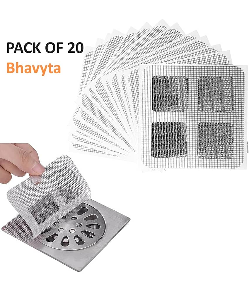 Bhavyta Drain Hair Catcher Drain Cleaner Pad Disposable Drain Hair Catcher 150 Pack of 20