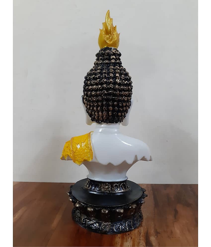 AFTERSTITCH Lord buddha idol statue for home office decor vasstu & God Figurines 22 cm (Pack of 1) view 2