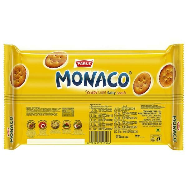 Parle Monaco Classic Salted Biscuits 400 Gms view 2