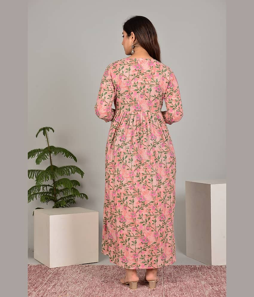 Nevisha Style Pink Cotton Maternity Kurta Single view 2