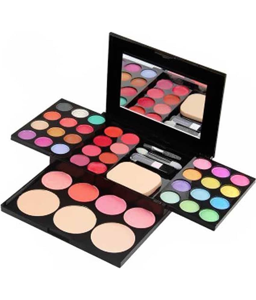 Ads Makeup-Kit Laptop With 24 Color Eye Shadow, Blusher, Compact Etc- A8199 - Multi-Coloured view 2