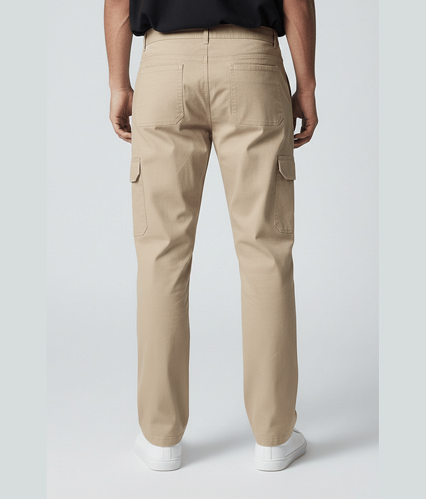ZAYSH Regular Fit Solid Men's Jeans - Beige ( Pack of 1 ) view 2