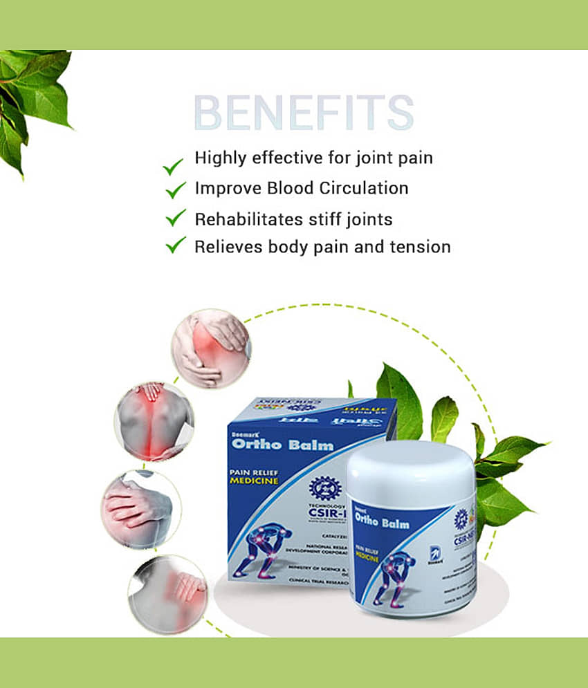 Deemark Ortho Balm for Joint Pain, Back Pain, Knee Pain, Shoulder Pain. - Pain Relief Gel (Pack of 3) view 2