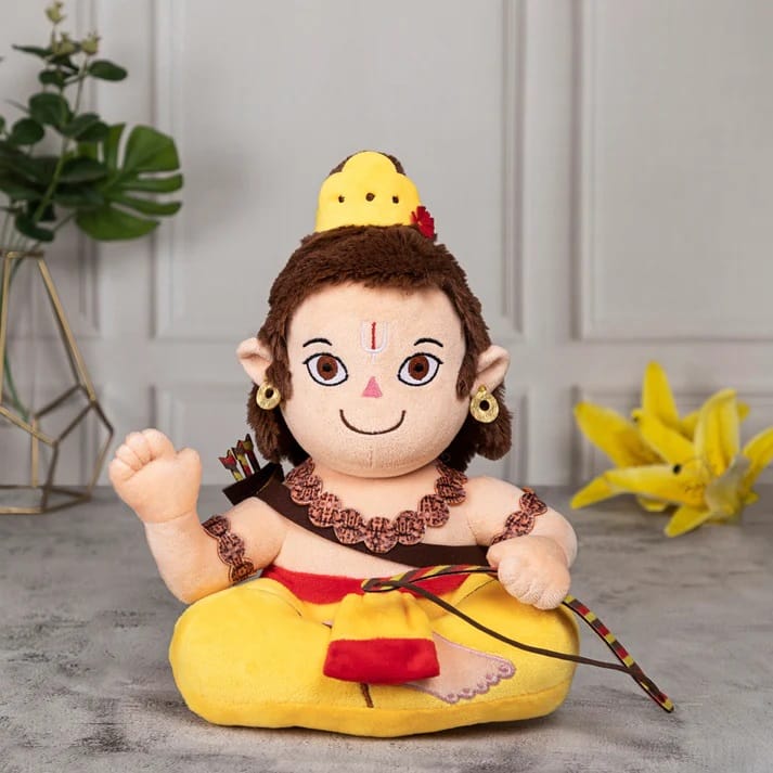 Panda's Box Mantra Chanting Baby Rama (30 CM) | Musical Soft Plush Toy | Best Gift for Infants, Toddlers & Babies view 2