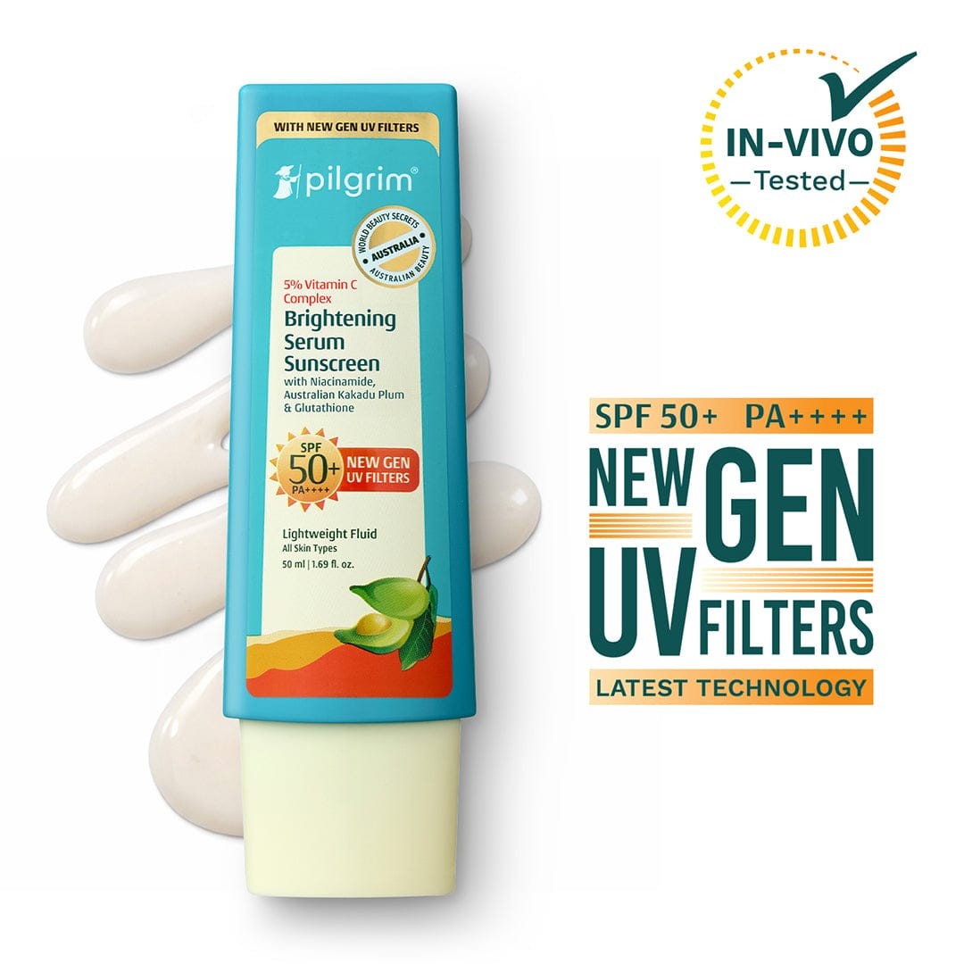 Pilgrim 5% Vitamin C Complex Brightening Serum Sunscreen SPF 50+ PA++++ - 50ml