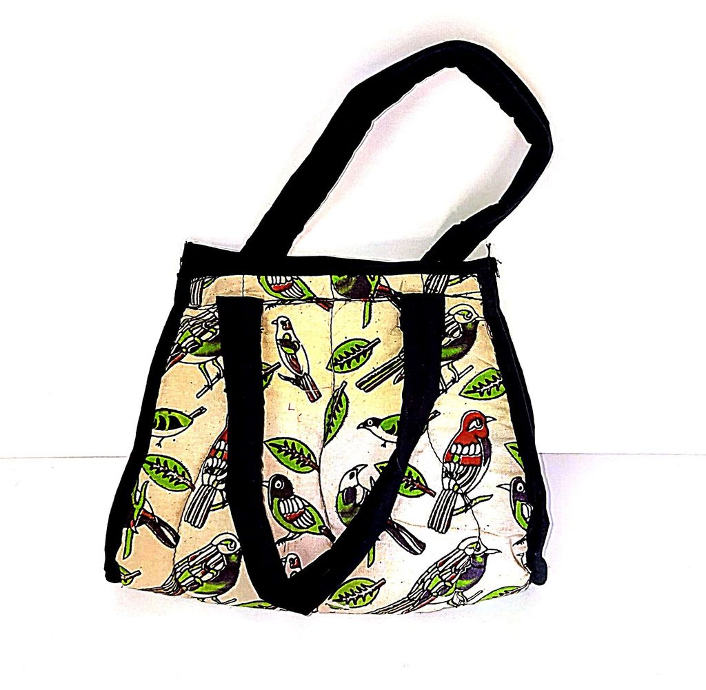 **Birds of Paradise kalankari Handbag** view 2