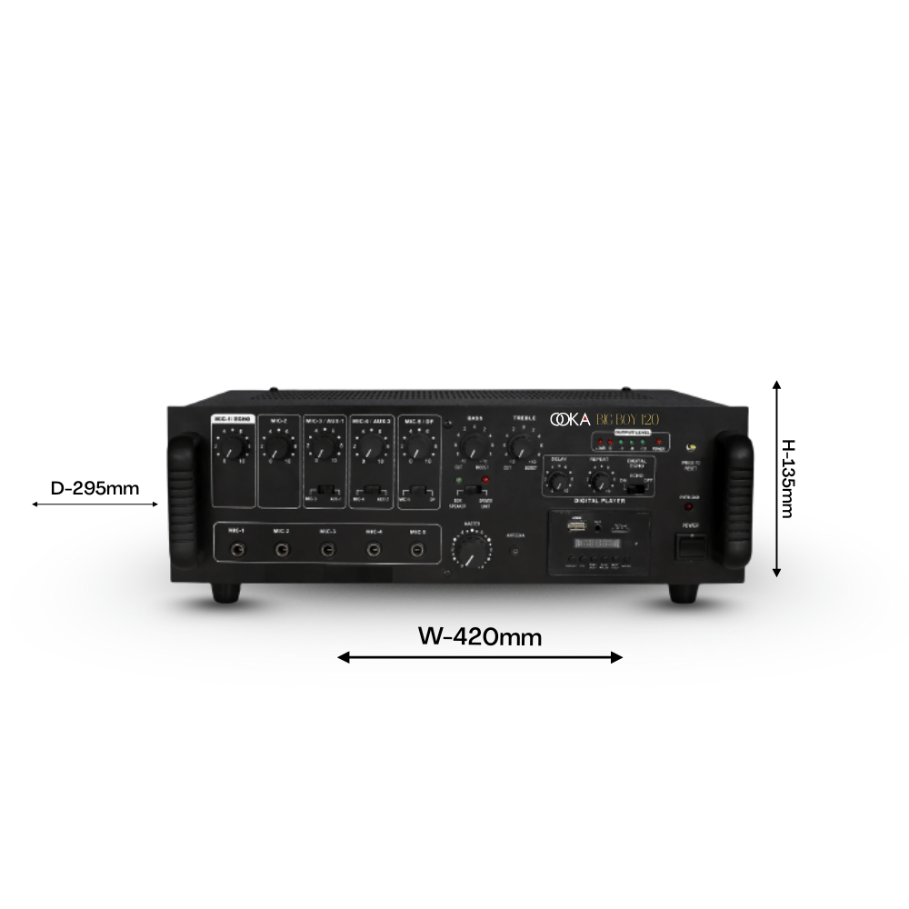 Ooka AUDiO BIG BOY 120 Amplifier view 2