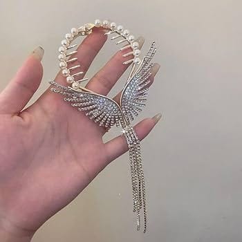 Elegant Angel Wing Hair Claw Clip view 2