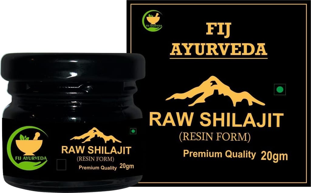 FIJ AYURVEDA Xtream Power 60 Capsule with Raw Shilajit/Shilajeet Resin - 20Gm (Combo Pack) view 2