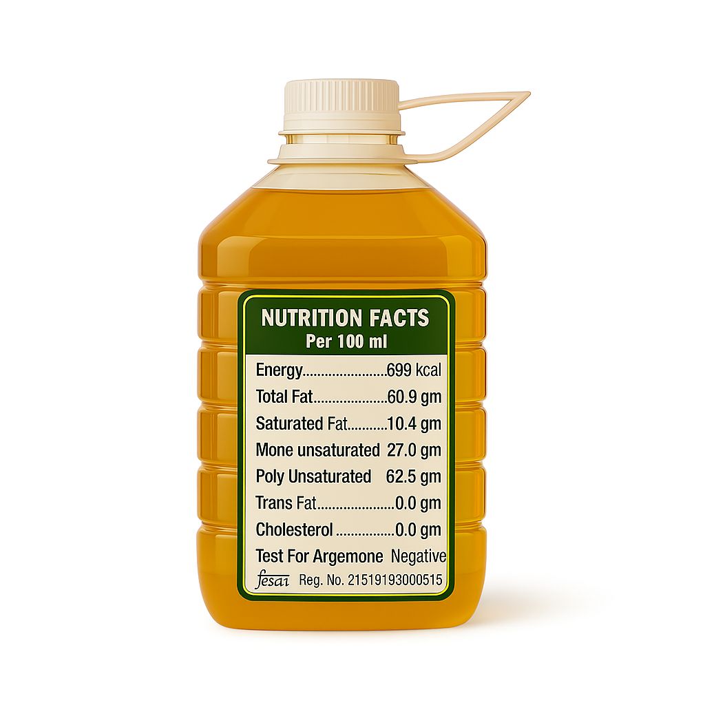 Shreekrishna Organics Cold Pressed Sunflower Oil - 5 Liters view 2
