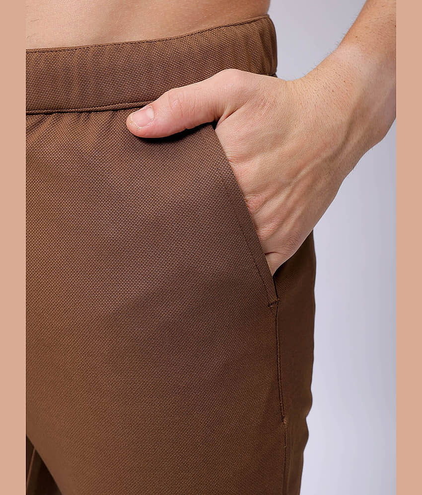 The Indian Garage Co. Slim Flat Men's Formal Trouser - Light Grey ( Pack of 1 ) view 2