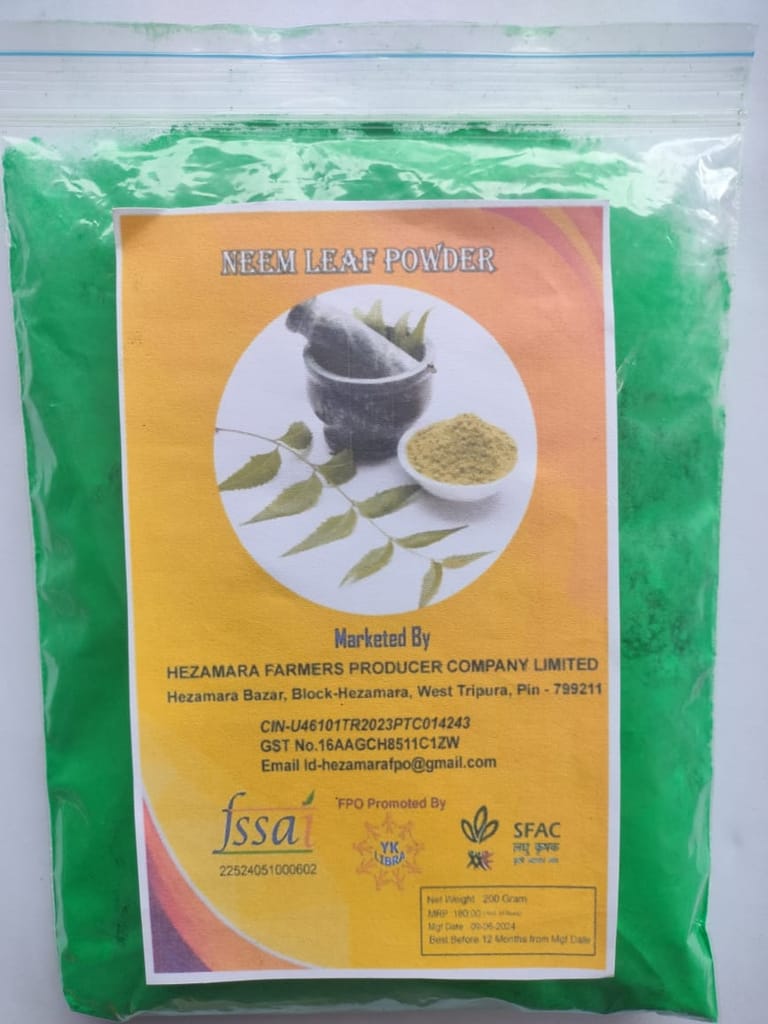 Dry neem leaf powder view 2