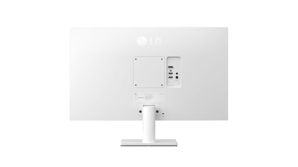 LG 27US550-W 27" 4K (3840x2160) UHD Ultrafine IPS Computer Monitor with HDR10, DCI-P3 90%, Pivot, Swivel & Height Adjustable Stand, 3-Side Borderless Design, White view 2