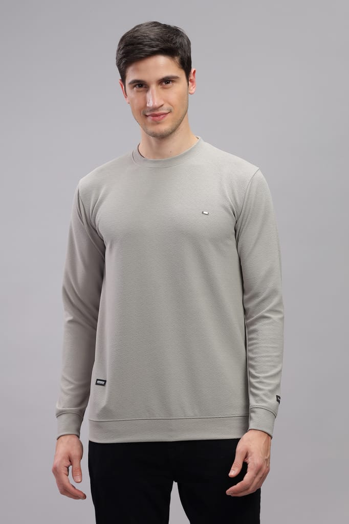 Men Solid Round Neck Polyester T-Shirt view 2