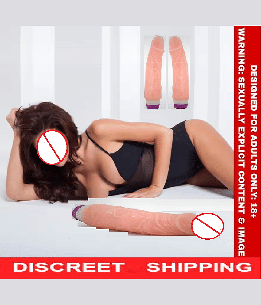 9" Long & Soft Sexy Real Felling Skin Colored Vibrating Dildo For Sexy Girls Vagina - By KamYog view 2