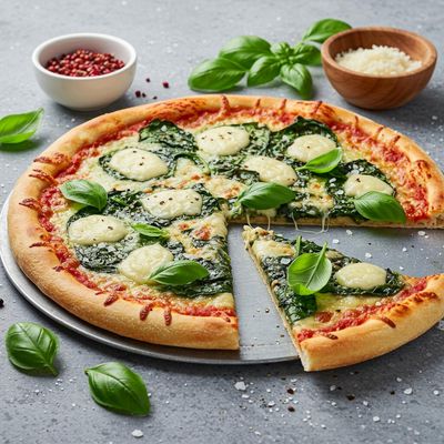 Green Goddess In Three Cheese Pizza