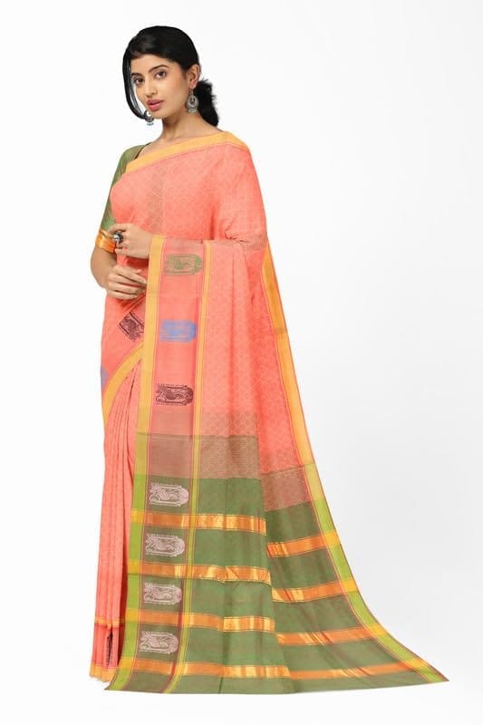 APCO Handloom - Women's Rahajmundry Pure Cotton Grey Handloom Saree (Angara Handloom Saree) 105 view 2