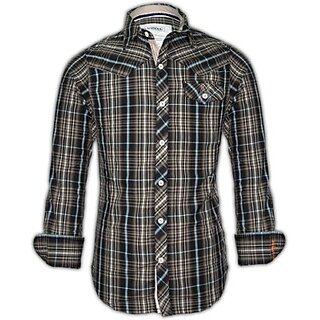 Blacksoul Men Checkered Casual Shirt red in color full sleeves