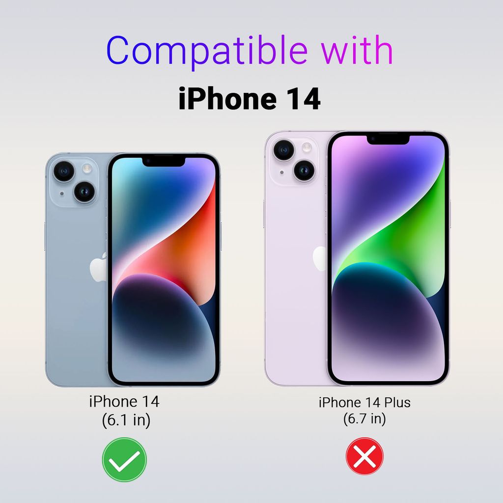 LIRAMARK Liquid Silicone Soft Back Cover Case for Apple iPhone 14 (6.1 inch) view 2