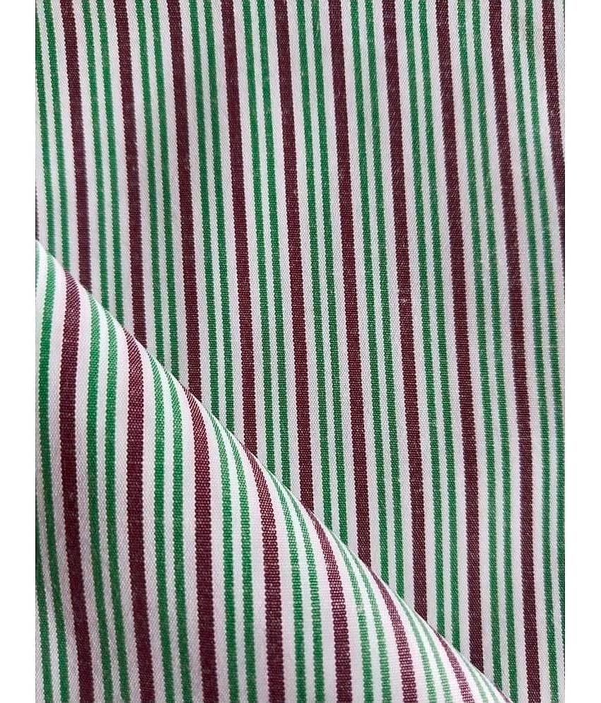 Makhanchor - Green Cotton Men's Unstitched Shirt Piece ( Pack of 1 ) view 2