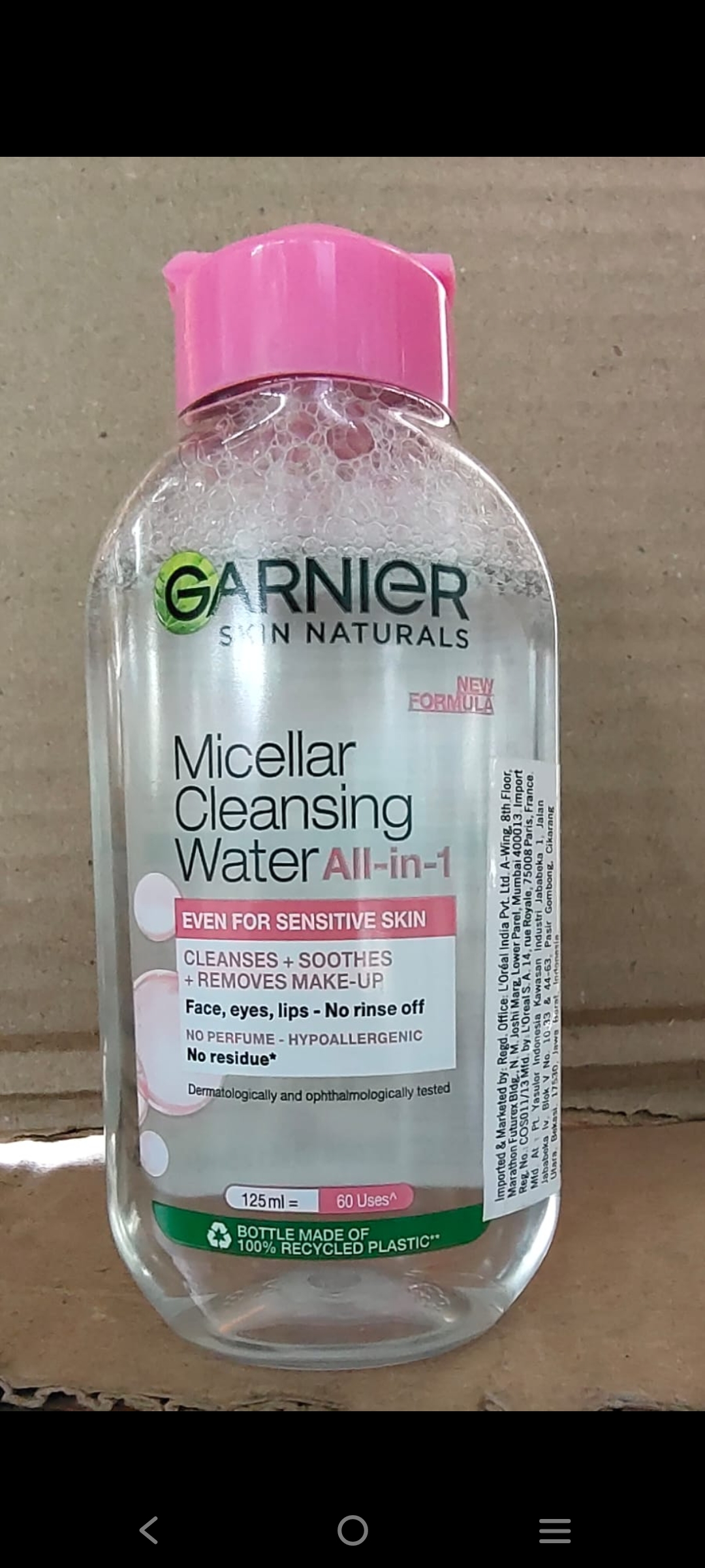 Garnier micellar cleaning water