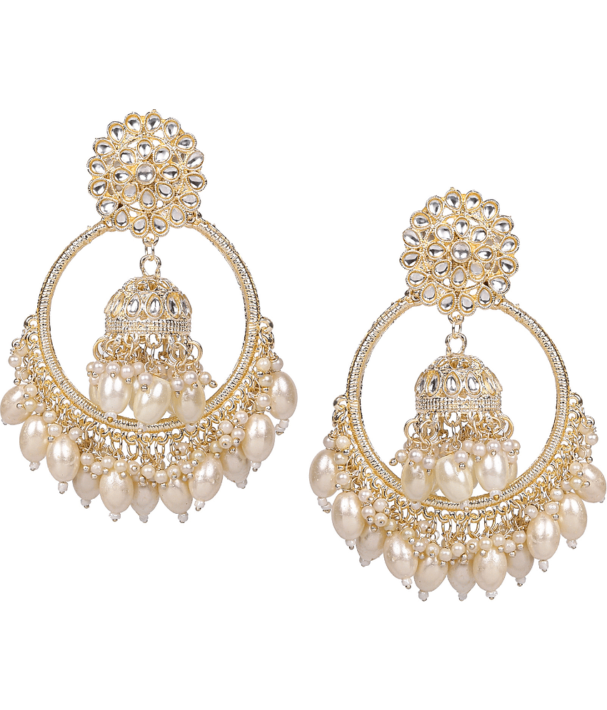 She store White Chandbalis Earrings ( Pack of 1 ) view 2
