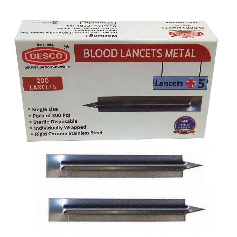 DESCO Blood Lancet Metal view 2