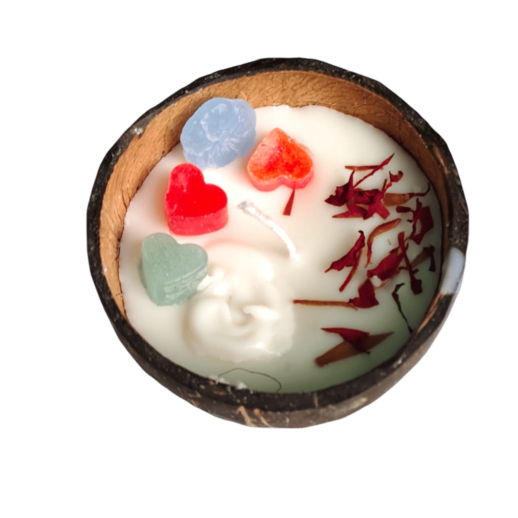 Coconut Shell Candle view 2