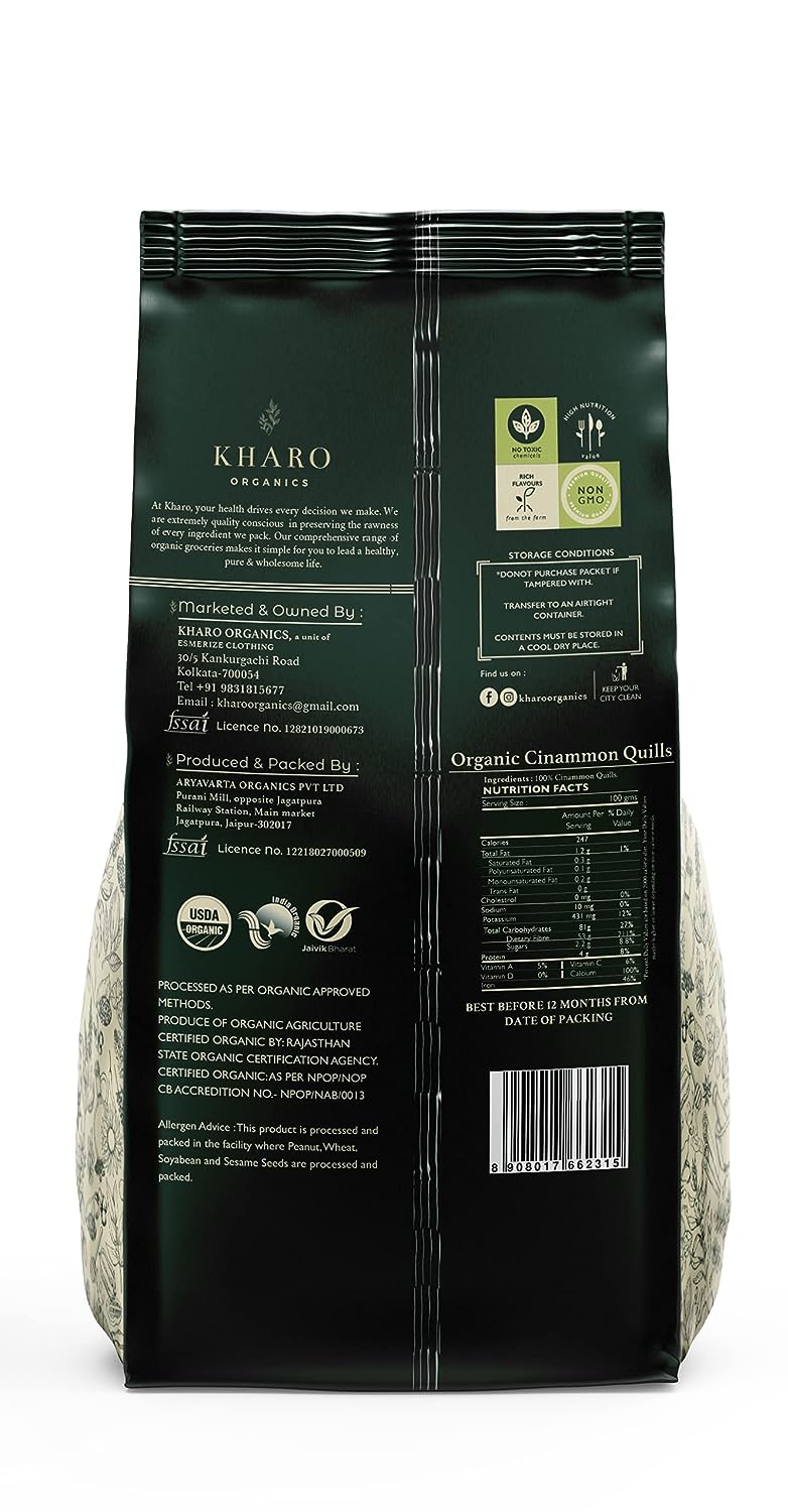 Kharo Organics Cinnamon Stick 50 Gms view 2
