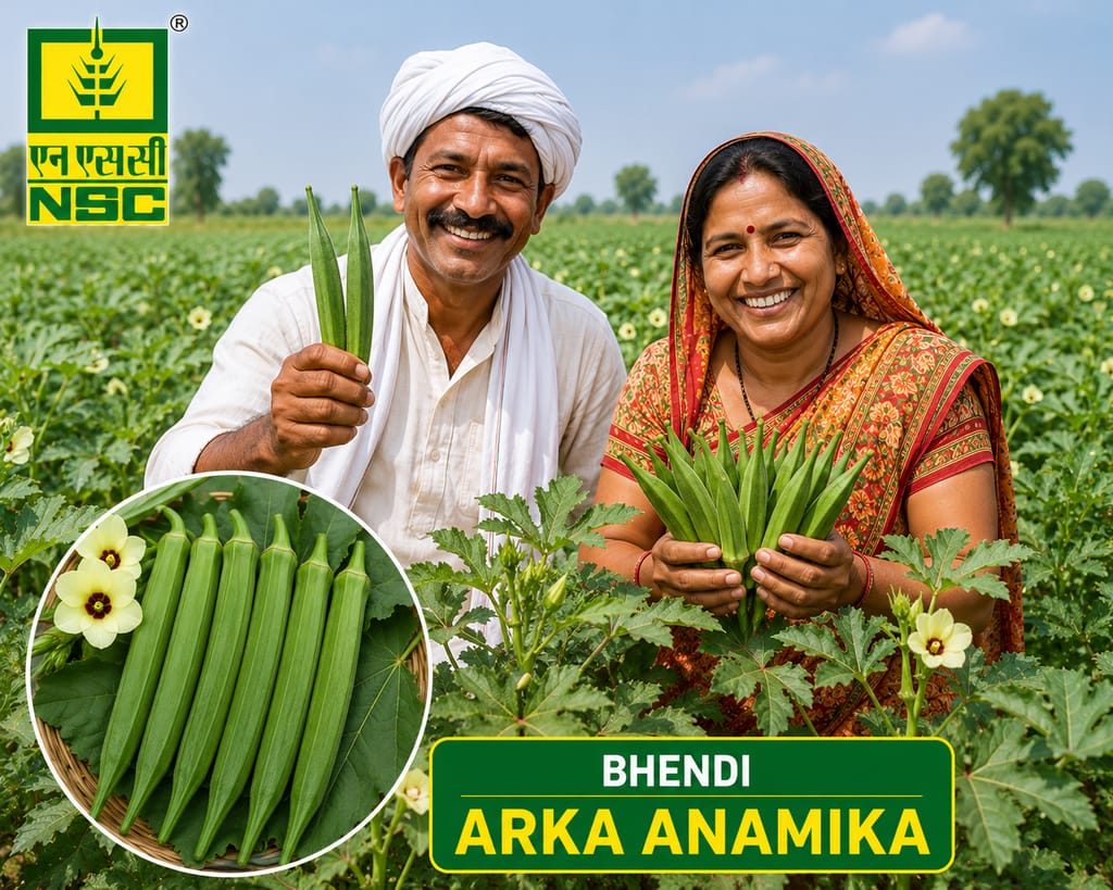 NSC Bhendi Arka Anamika, 50 gm Seed Pouch view 2