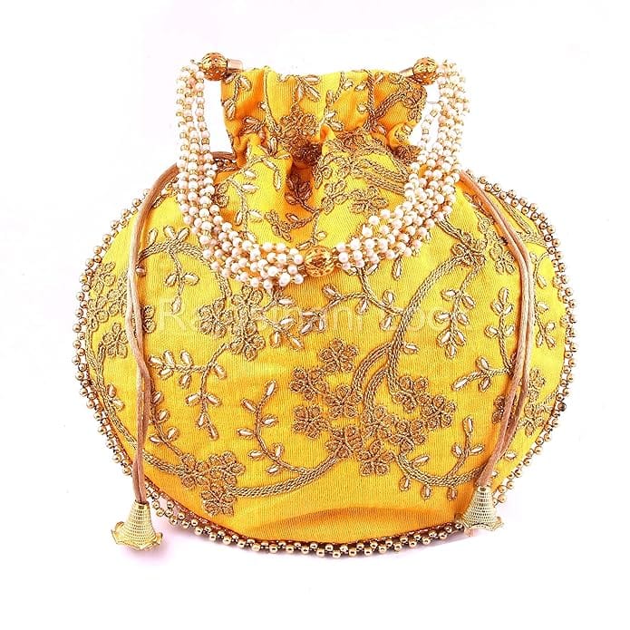 Rajasthani Look Women's Wristlets Ethnic Bridal Potli Combo ( Pack Of 6 ) view 2