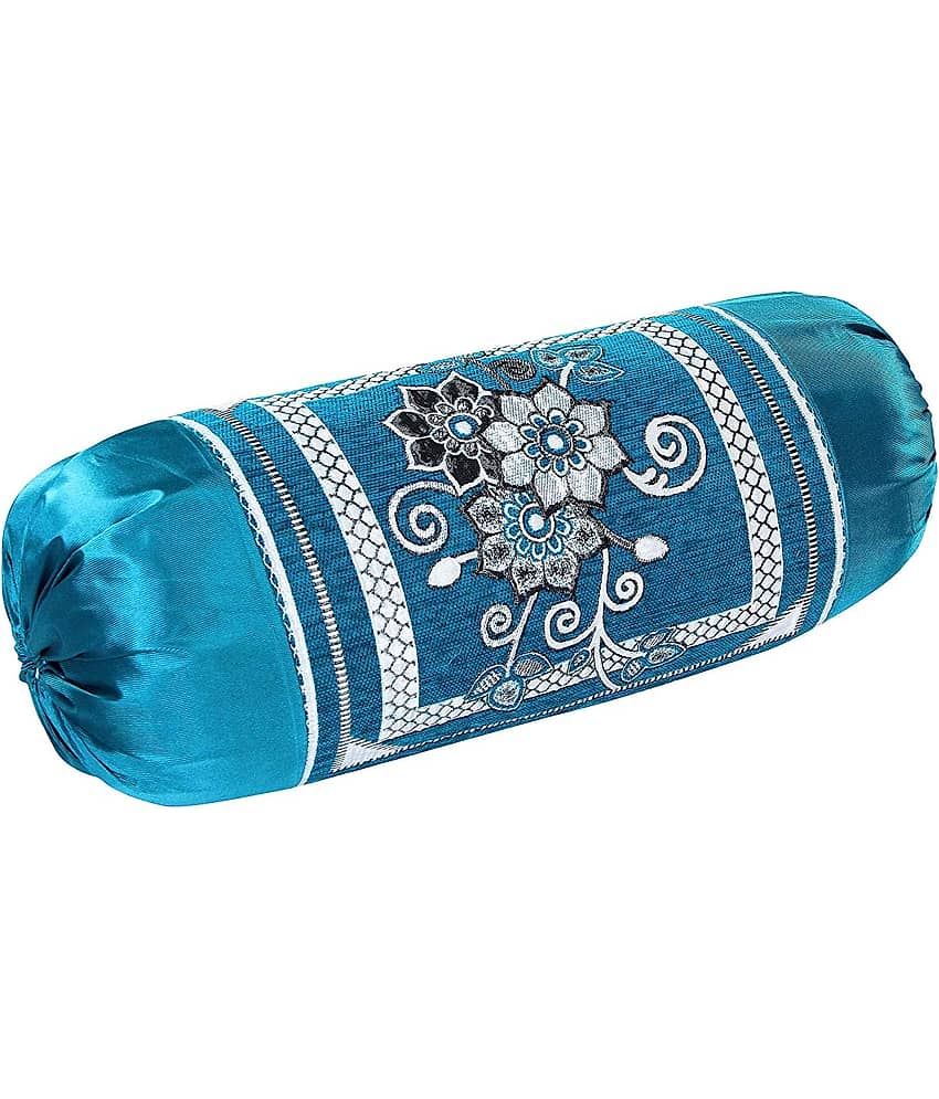 MAHALUXMI COLLECTION Set of 2 Velvet Bolster Covers view 2