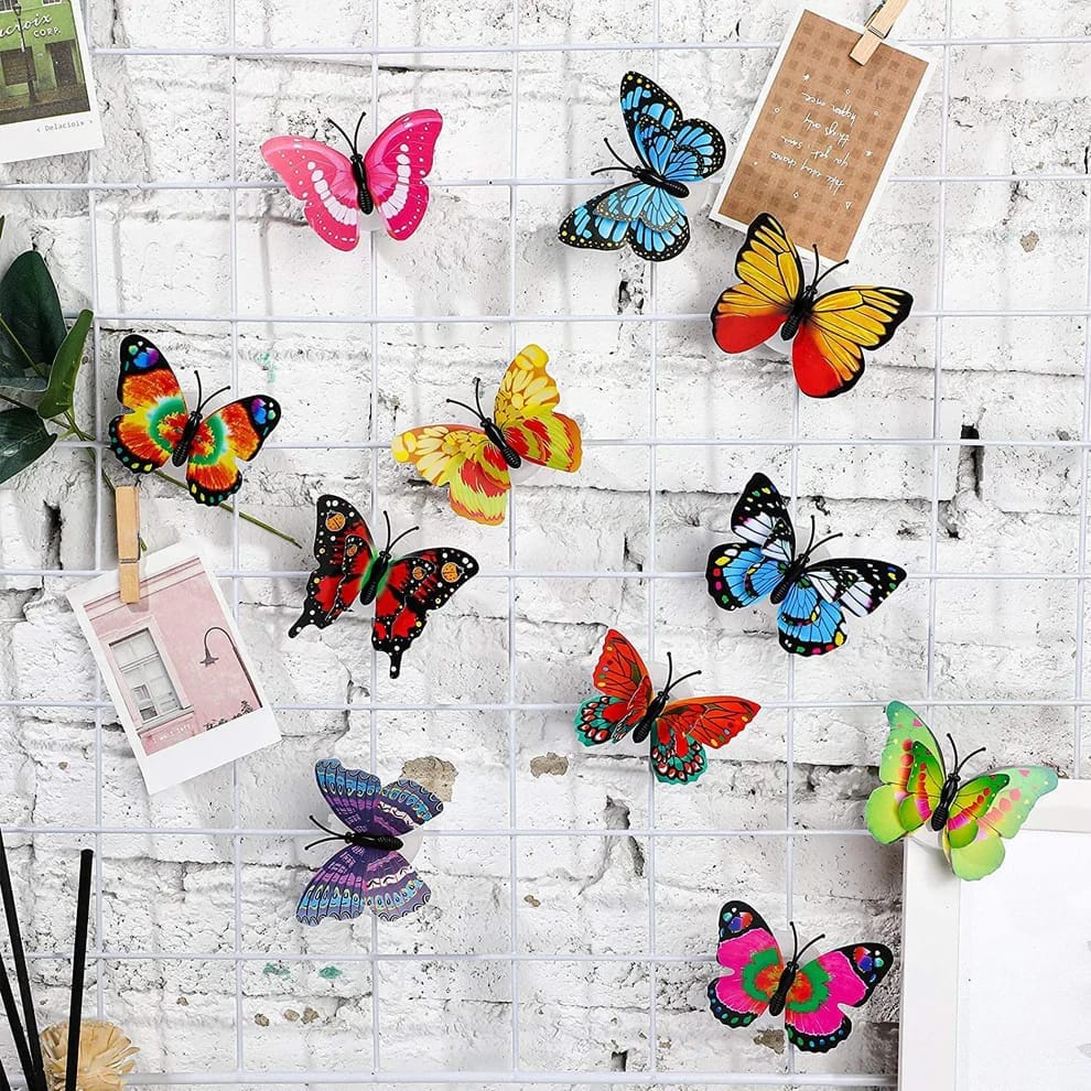 The Butterfly 3D Night Lamp Comes with 3D Illusion Design Suitable for Drawing Room, Lobby ( 3 Pcs ) view 2