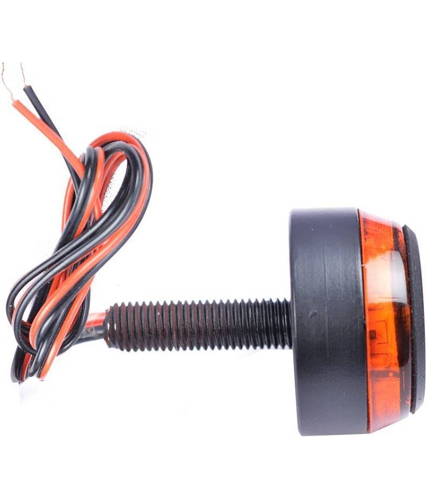 R.J.VON - Motorcycle Handlebar Turn Signal Grip Bar End LED Plug Strobe Yellow Light Side Indicator For - Royal Enfield view 2