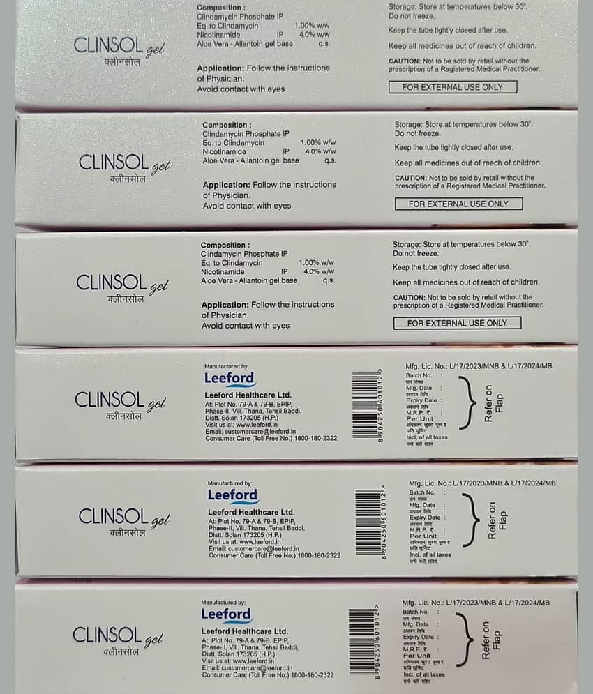 Clinsol Face Gel, 15 Gm (Pack Of 6) view 2