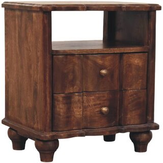 2-Drawer Bedside with Open Shelf view 2