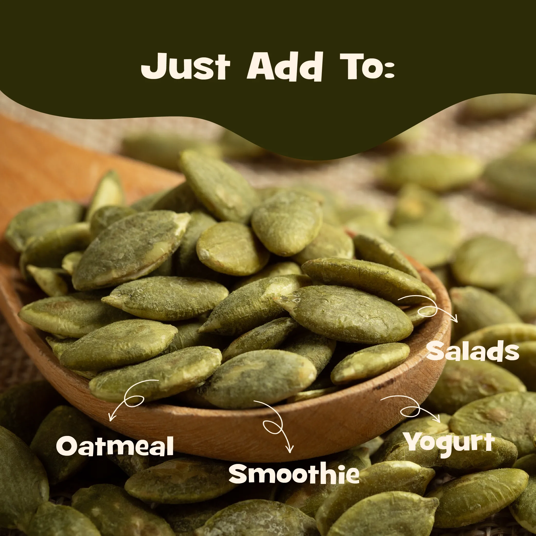 nourish you Raw Pumpkin Seeds view 2