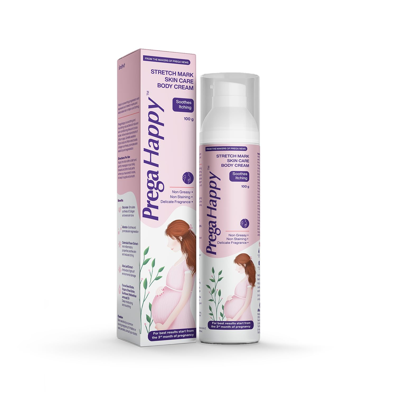 Pregahappy Stretch Mark Skin care body cream 100g view 2