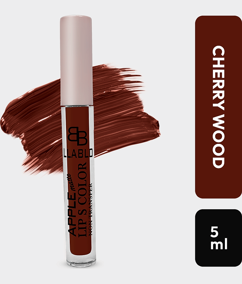 BELLABLOOM Light Coffee Cherry Wood Liquid Matte Lipstick, Smudge Proof & Creamy Texture, 5ml (Pack of 1) view 2
