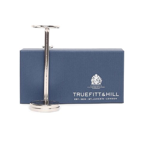 Double Wire Razor and Brush Stand, Chrome 1 Piece