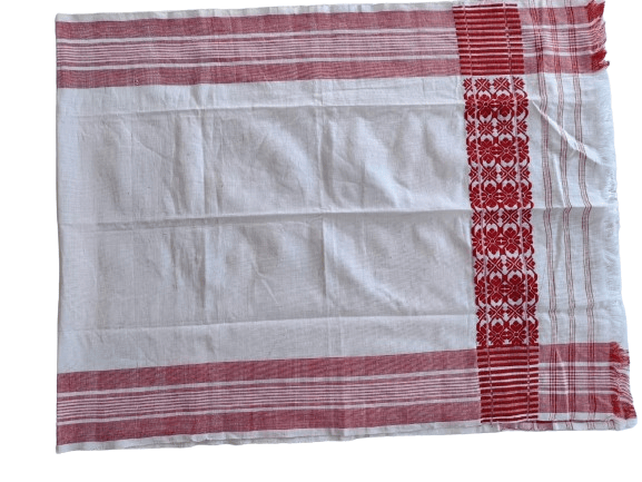 Pure Handloom cotton Gamosa view 2