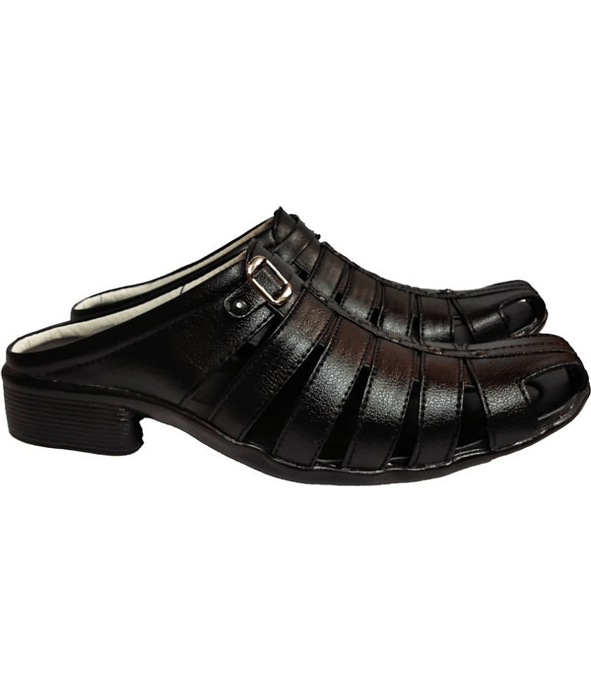 RAGE GAZE - Black Men's Sandals view 2