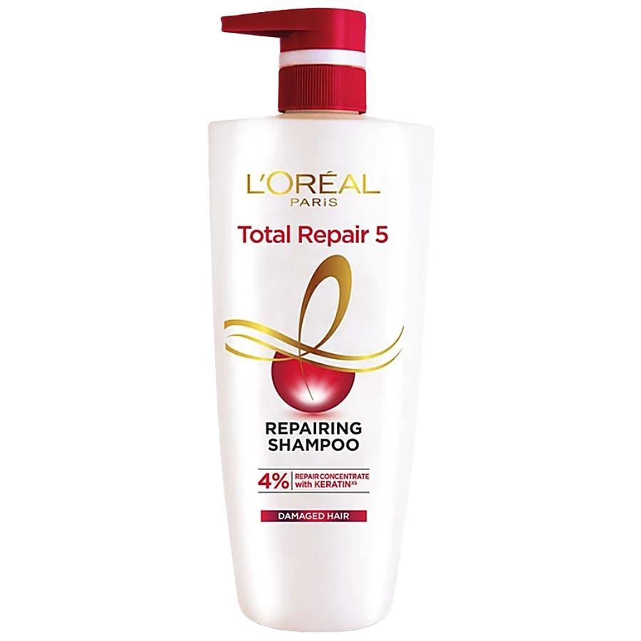Loreal Paris Total Repair 5 Repairing Shampoo With Keratin Xs, 650 Ml view 2