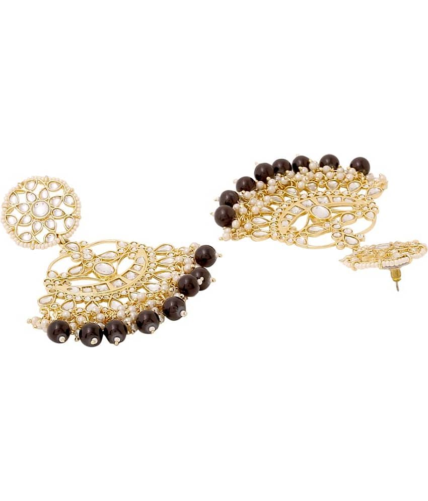 VIRAASI - Golden Danglers Earrings ( Pack of 1 ) view 2