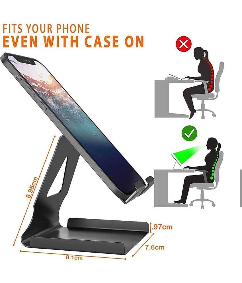 Elv Card Holder Mobile Holder for Smartphones and Tablets ( Black ) view 2