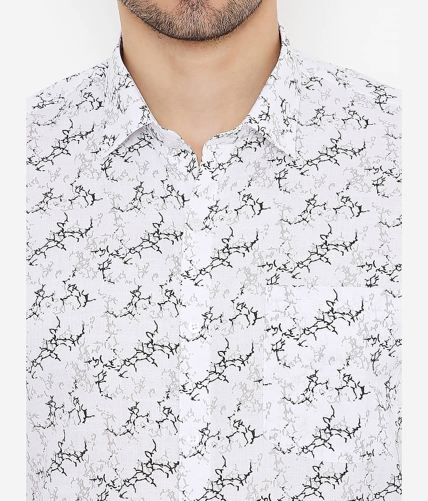Maharaja - White Polyester Slim Fit Men's Casual Shirt ( Pack of 1 ) view 2