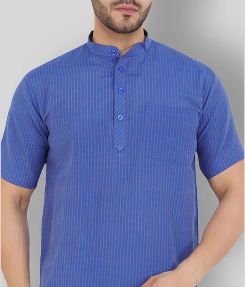 Latest Chikan - Yellow Cotton Men's Shirt Style Kurta ( Pack of 1 ) view 2
