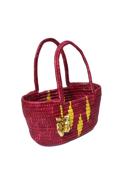 Handmade Sikki Grass Multipurpose Basket view 2